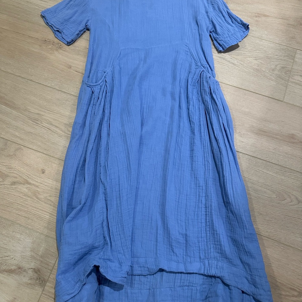 Free People Flowy Blue Midi Dress